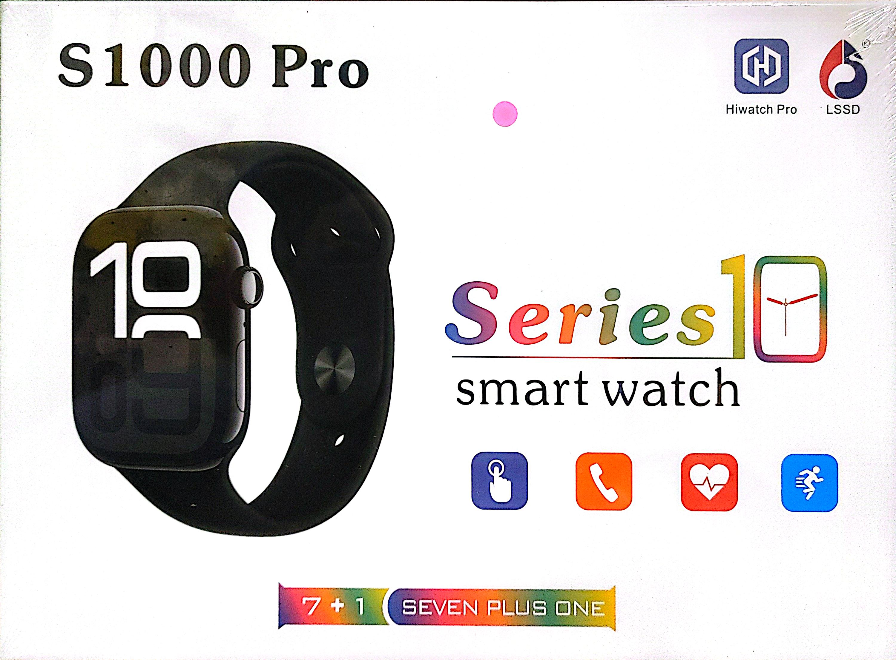 S1000 Pro  7-in-1 Smart Watch Combo