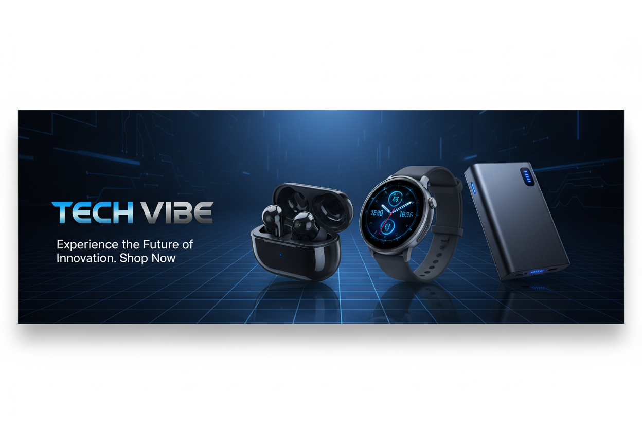 Tech Vibe Desktop Banner